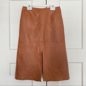 Caché vintage leather skirt